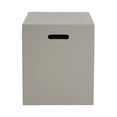 thumbnail image 4 of Mayfair Lightweight Concrete Outdoor Tank Holder Side Table, Light Gray, 4 of 14