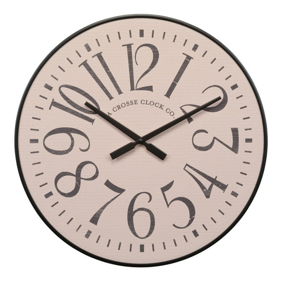 La Crosse Clock 21 inch Alice Analog Quartz Wall Clock, 404-3053