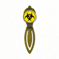 thumbnail image 1 of Danger Checal Toxic Radiation Symbol Bookmark Retro Office Label Page Marker, 1 of 4