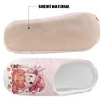 thumbnail image 4 of Chaqlin Pink Cute Ghost Pumpkin Travel Slippers Lightweight Easy Slip On Memory Foam Comfort Sole Anti-slip Non-slip Hotel School Slippers, 4 of 7