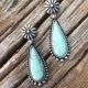 thumbnail image 5 of Boda de la gota de piedras preciosas Boho Vintage Turquesa cuelgan gancho de compromiso Pendientes Pendientes, 5 of 5