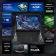 thumbnail image 2 of Laptop Gamer HP Omen Nvidia GeForce RTX 5060 8GB DLSS 4 Intel Core i7 14650HX 32GB DDR5 1TB SSD Pantalla 16" IPS FHD+ 165Hz Teclado Ingles W11H League of Legends Gamer Competitivo Streaming en Vivo, 2 of 5