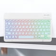 thumbnail image 4 of Teclado mágico Teclado retroiluminado Teclado portátil compatible con Bluetooth para iPad 10, 4 of 8