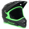 Razor Full Face Black and Green Sport Helmet Unisex Youth, Ages 8 and Up