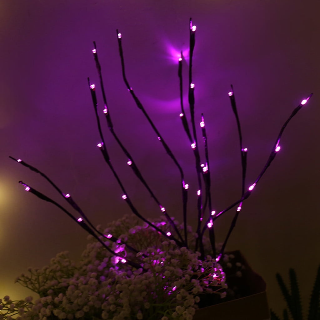 LED Willow Branch Lamp Floral Lights 20/100Bulbs Home Christmas Party Xmas Decor 