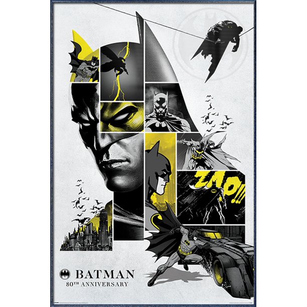 Batman Framed Comic Poster (80Th Anniversary Image Compilation