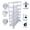 Chrome + Metal, variant on adjustable storage rack 7 Tier Metal Shelf Wire Shelving Unit, 2450lbs Capacity with Wheels & Shelf Liners for Closet Kitchen Garage Basement Commercial Shelving - 81.5 H x 48 L x 18 D