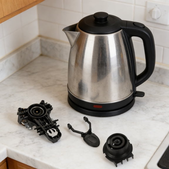 CRILSTYLEO Black Electric Kettle Control Socket with Components 1 Set