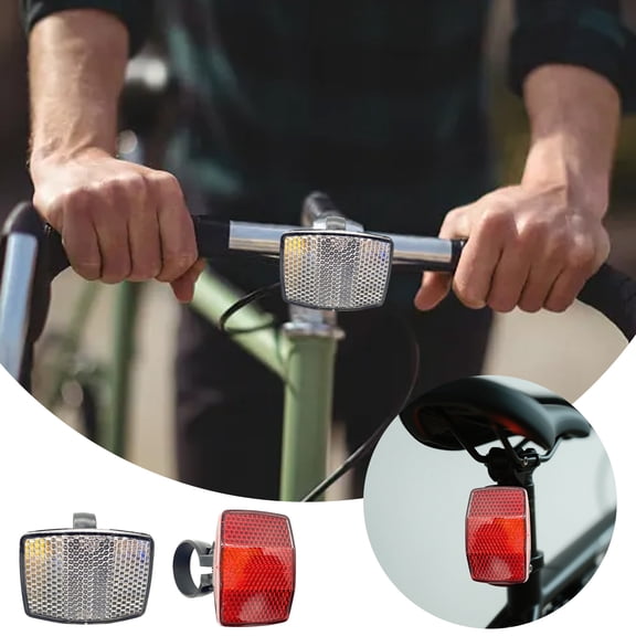6/4/2 Pieces Bike Front and Rear Wheel Spoke Reflectors for Handlebar and Seatpost Bicycle Cycling Safety Warning Reflectors Red and White
