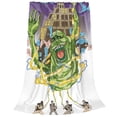 thumbnail image 3 of Cartoon Ghostbusters Flannel Blanket Ultra-Soft Micro Fleece Throw Blanket For Bed Sofa Couch Car Office Unisex Adult Fuzzy Bed Blanket Cozy Kids Throw Blanket 80"x60", 3 of 8
