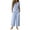 Light Blue, variant on Floral Embroidered Linen Set for Women, V-Neck Short Sleeve Button Down Top with Wide Leg Pants - Boho Summer Casual Co-ord Outfit Dark Green M