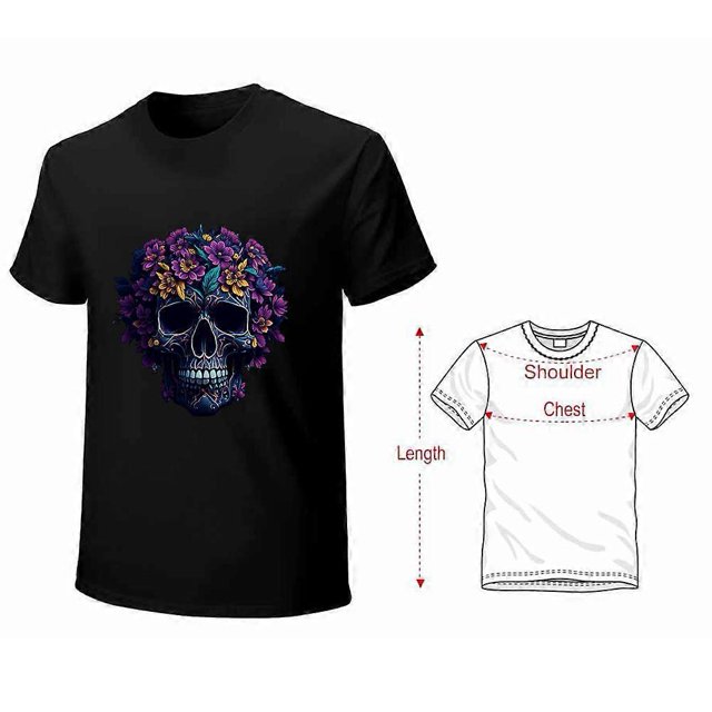 Skull and Flower T-shirt Halloween T-shirt Aesthetics T-shirt Aesthetic shirt Mexican T-shirt