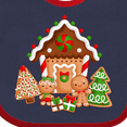 thumbnail image 4 of Inktastic Gingerbread House Christmas Boys or Girls Baby Bib, 4 of 4
