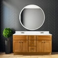 thumbnail image 4 of Design House Brookings 60" x 21" Ready to Assemble Solid Wood 3-Drawer Bath Vanity Cabinet, Modern Birch, 4 of 21