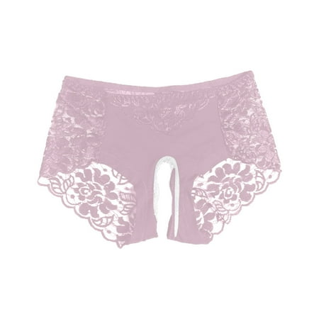 Crotchless Panties for Women Pink Hipster Bikini Panty Women s Sexy Lingerie & Underwear Women Sexy Crotchless Underwear Hollow Lingerie Funny Thong XXXL