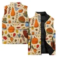 thumbnail image 3 of Conjunto de entrenamiento con calabaza para hombre, chaleco aislante, chaquetas de plumón duraderas para otoño, chalecos de moda para el Día de Acción de Gracias 2024 para hombre, abrigo de pavo, 3 of 5