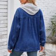 thumbnail image 4 of Puntoco Chaqueta Vaquera Retro Con Capucha Desmontable Y Estilo Informal A La Moda Para Mujer, 4 of 6