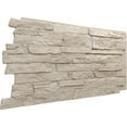 thumbnail image 5 of Ekena Millwork 49"W x 25 1/2"H x 1 1/4"D Acadia Ledge Stacked Stone, EverStone Faux Stone Siding Panel, Sea Shell, 5 of 9