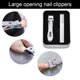 thumbnail image 4 of Cortador de uñas de los pies extra grande con apertura de mandíbula ancha y lima de uñas, para hombres y personas mayores, 4 of 5