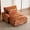 Orange, variant on GNIXUU Oversized Chaise Lounge Reading Chair ,Indoor Comfy Sleeper Sofa with USB Ports, Cup & Phone Holders, Chenille Cloud Bed for Living Room, Bedroom, Office, Apartment,Orange
