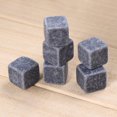thumbnail image 4 of Batería de Cocina 6 uds. De piedras naturales para whisky, para beber cubitos de hielo, Bar, enfriador de vino, roca negra Tmvgtek Libre de BPA, 4 of 5