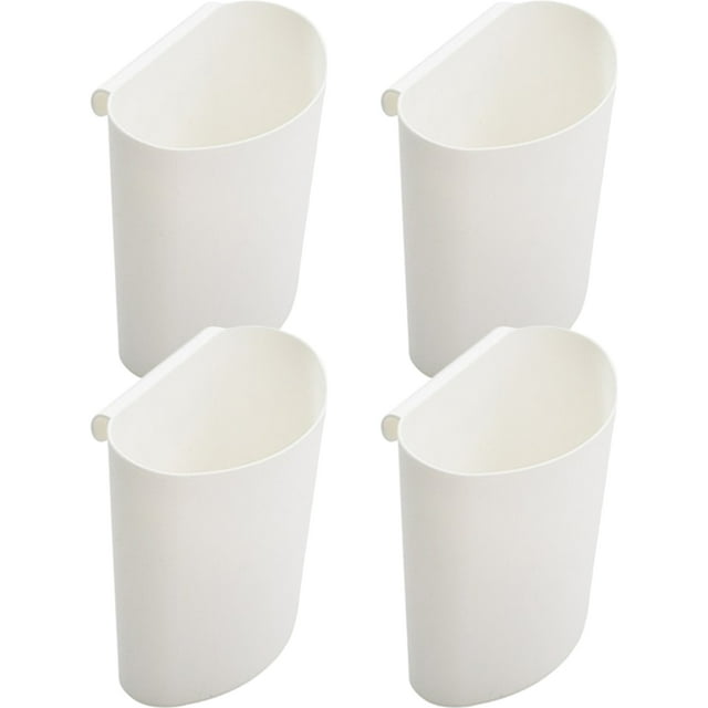 BRIGHTFUFU 4 piezas Cestas colgantes de carretas Cebos colgantes Cebos de almacenamiento portátil multiusos mini canastas