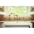thumbnail image 3 of Whitehaus WHKBTCR3-9201-NT-AB Vintage Iii Plus 1.5 GPM Widespread Kitchen Faucet - Brass, 3 of 3
