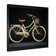 thumbnail image 2 of Designart "Cream Route Bike I" Bicycle Picture Framed Wall Art Prints, 2 of 5