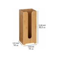 thumbnail image 3 of Bambusa wood toilet paper holder, toilet paper storage capacity 3 rolls, bamboo wood, 15x35.5x14 cm, brown, 3 of 5