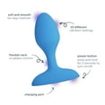 thumbnail image 5 of plusOne Vibrating Silicone Anal Plug with USB Charging Cord, Waterproof, 5 of 12