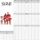 thumbnail image 3 of Moonsky Family Matching Sets Pajamas, Loungewear Outfits,Christmas Tree Print Family Matching Red Long Sleeve Tops and Red White Prints Striped Pants Set (Red White) 110, 3 of 5