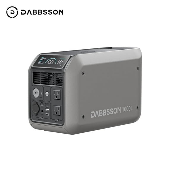 Dabbsson 1000L Portable Power Station, 1008Wh LiFePO4 (LFP) Battery, 1200W AC Output, Solar Generator for Home Backup, Camping&RV