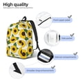 thumbnail image 5 of Daiia Sunflowers Vintage Canvas Backpack for Men and Women ,Hiking Backpack,Travel Laptop Bag for School,Large Capacity Backpack, 5 of 8