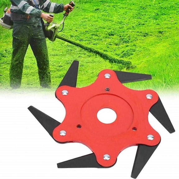 Universal Steel Weed Eater Blade 6-Blade Mn65 Metal Brush Cutter Head | Fits Most Trimmers, Durable Replacement for Dense Grass, Shrubs, Lawns | Easy Install, Efficient Cutting