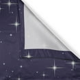 thumbnail image 3 of Ambesonne Space Kitchen Curtains, Night Skyline with Stars, 55"x39", Purple White, 3 of 3