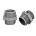 thumbnail image 1 of Conector de tubo hexagonal de plástico G1-1/2 macho Uxcell gris 2 unidades, 1 of 3