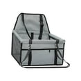 thumbnail image 2 of Asiento de coche para perros, asiento de seguridad para perros, asiento de coche ligero y portátil para perros y gatos Gris, 2 of 8