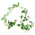 thumbnail image 2 of Twowood Hanging Rose Ivy Everlasting Ornamental Faux Silk Flower Wall Art Decorating Fake Flowers Garland Wedding Decor, 2 of 10