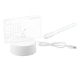 thumbnail image 2 of yuksok Tableau Mémo en Acrylique avec Marqueurs Lampe de Nuit Réinscriptible Bricolage Tableau Blanc LED Calendrier USB, 2 of 9