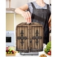 thumbnail image 2 of Farmhouse Brown Stand Mixer Dust Cover with Storage Pocket & Handles,Rustic Wooden Historical Barn Door Plank Fits All Tilt Head & Bowl Lift Kitchen Appliance Cover Organizer Accessories,6-8 Quart, 2 of 6