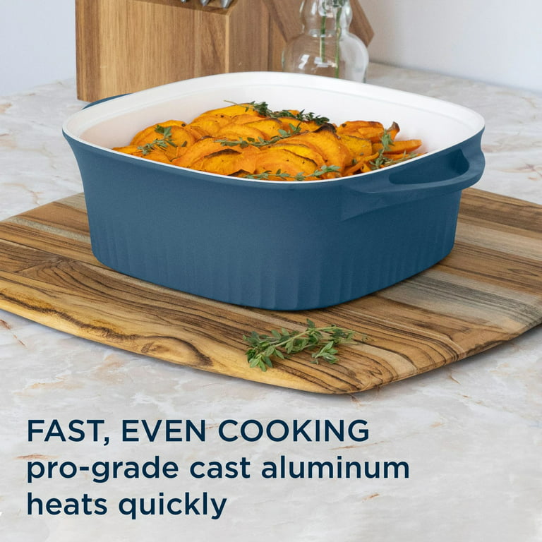 Corningware 5.5 qt. Cast Aluminum Blue Dutch Oven with Lid