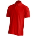 thumbnail image 2 of Basico (Red) Polo Collared Shirts For Women 100% Cotton Short Sleeve Golf Polo Shirts For Men, 2 of 3