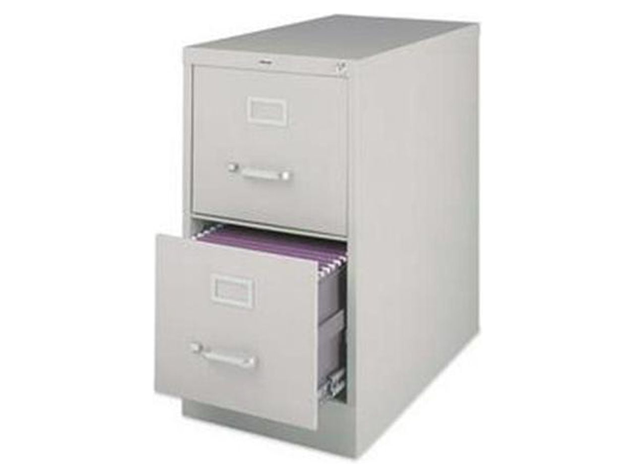 Lorell 2-Drawer Lockable Vertical File Cabinet with Lock, Beige