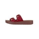 thumbnail image 2 of Sandalias con plataforma Yuri en Piel vegana – Rojo, 2 of 4