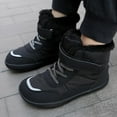 thumbnail image 6 of Boys Girls Barefoot Winter Boots with Wide Toe Box Slip Resistant Waterproof Zero Drop Sole Minimalist Ankle Winter Snow Boots for Toddler/Little Kids/Big Kids, 6 of 7