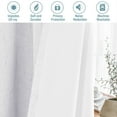 thumbnail image 6 of H.VERSAILTEX Contemporary 100% Blackout Grommet Curtain Sets, 52 x 84 Inches, 2 Panels Bright White, 6 of 6