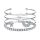 thumbnail image 1 of Un conjunto de moda de la luna abierta pulsera de joyería conjunto de pulseras encanto de cumpleaños sorpresa de regalo para la mujer niñas, 1 of 7