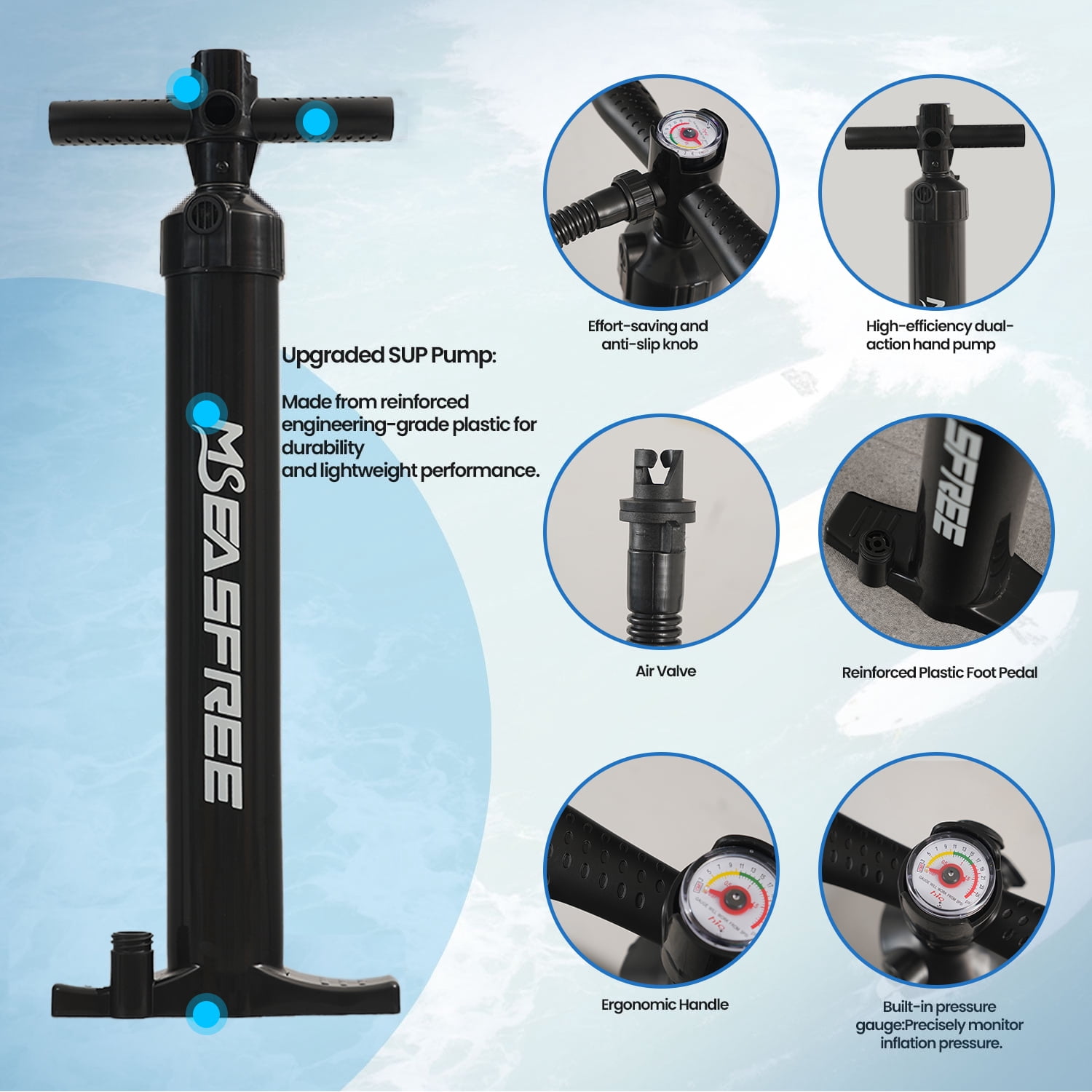 MSEASFREE Inflatable Paddle Board Stand up Paddle Board with Premium SUP Accessories