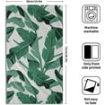 thumbnail image 5 of Dreamtimes Green Banana Leaves Hand Towels Tropical Palm Plant Fingertip Towel Nature Green Soft for Bathroom Kitchen Yoga Gym Decorative Towels 14.4 x 28.3 Inch, 5 of 7