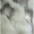 thumbnail image 3 of Plutus PBRAZ478-2626-DP Cuddly Ivory Rabbit Fur Ivory Gray Handmade Luxury Pillow, 26 x 26 in., 3 of 3